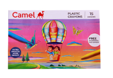 Camel Plastic Crayons <br /> 15 Shades